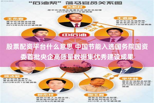 股票配资平台什么意思 中国节能入选国务院国资委首批央企高质量数据集优秀建设成果